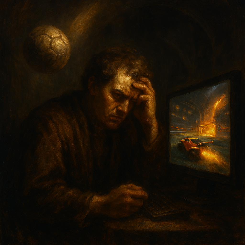 Homem frustrado (ilustração)